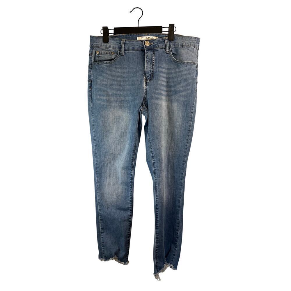 9th and Main Womens Denim Straight Leg Jeans Size 14